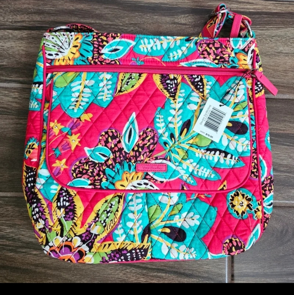 VERA BRADLEY NWT double zip MAILBAG rumba HIPSTER